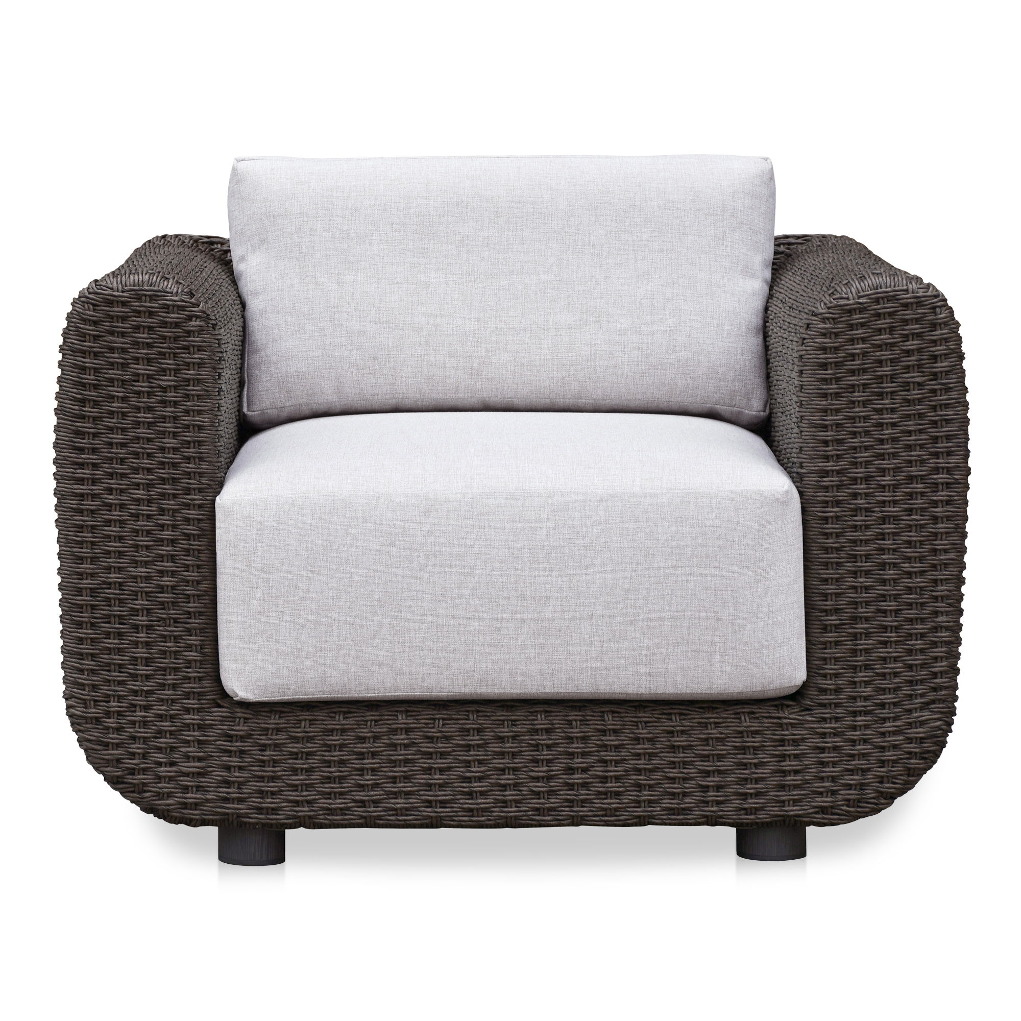 Soma Outdoor Accent Chair Dark Brown large image 