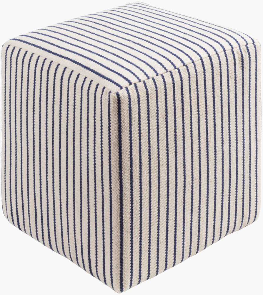Matchford Ottoman, by Surya, 16" width x 18" height