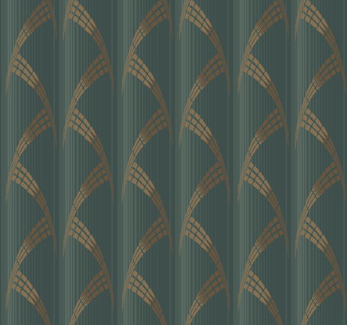 Metropolis Green Wallpaper