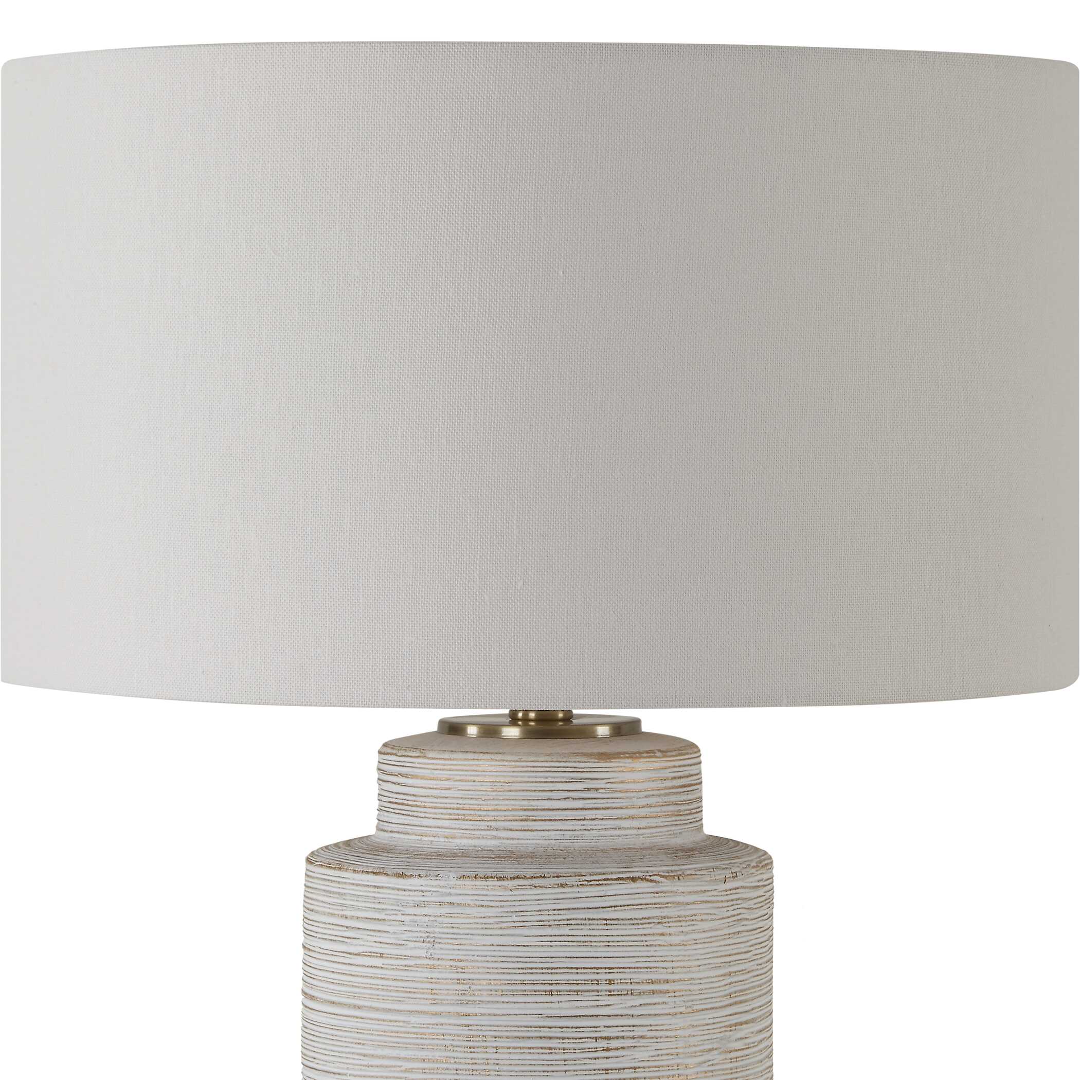 Crimp Ribbed Table Lamp, by Uttermost, 18" width x 26.5" height x 18" depth View 6