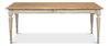 Elise Dining Table, by Sarreid, 3'1" length x 6'7" width x 2'6" height thumbnail 2
