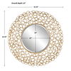 Swirl Round Gold Mirror thumbnail 2