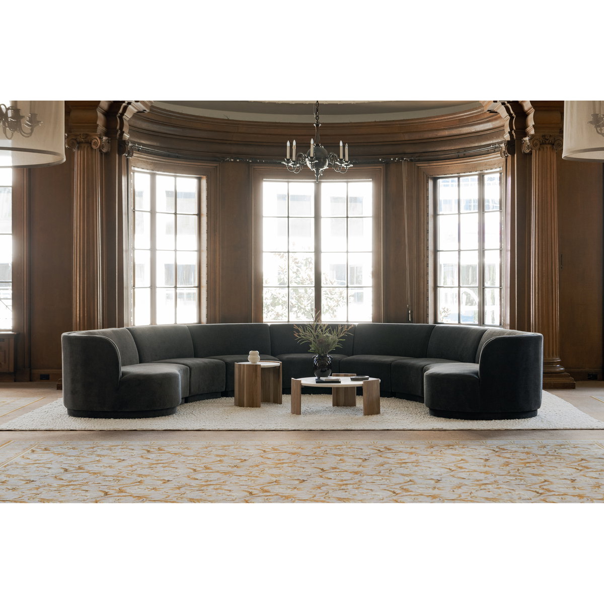 Dala Coffee Table White, by Moe's Home, 35" width x 14" height x 35" depth View 5