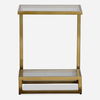 Musing Brushed Brass Accent Table thumbnail 0