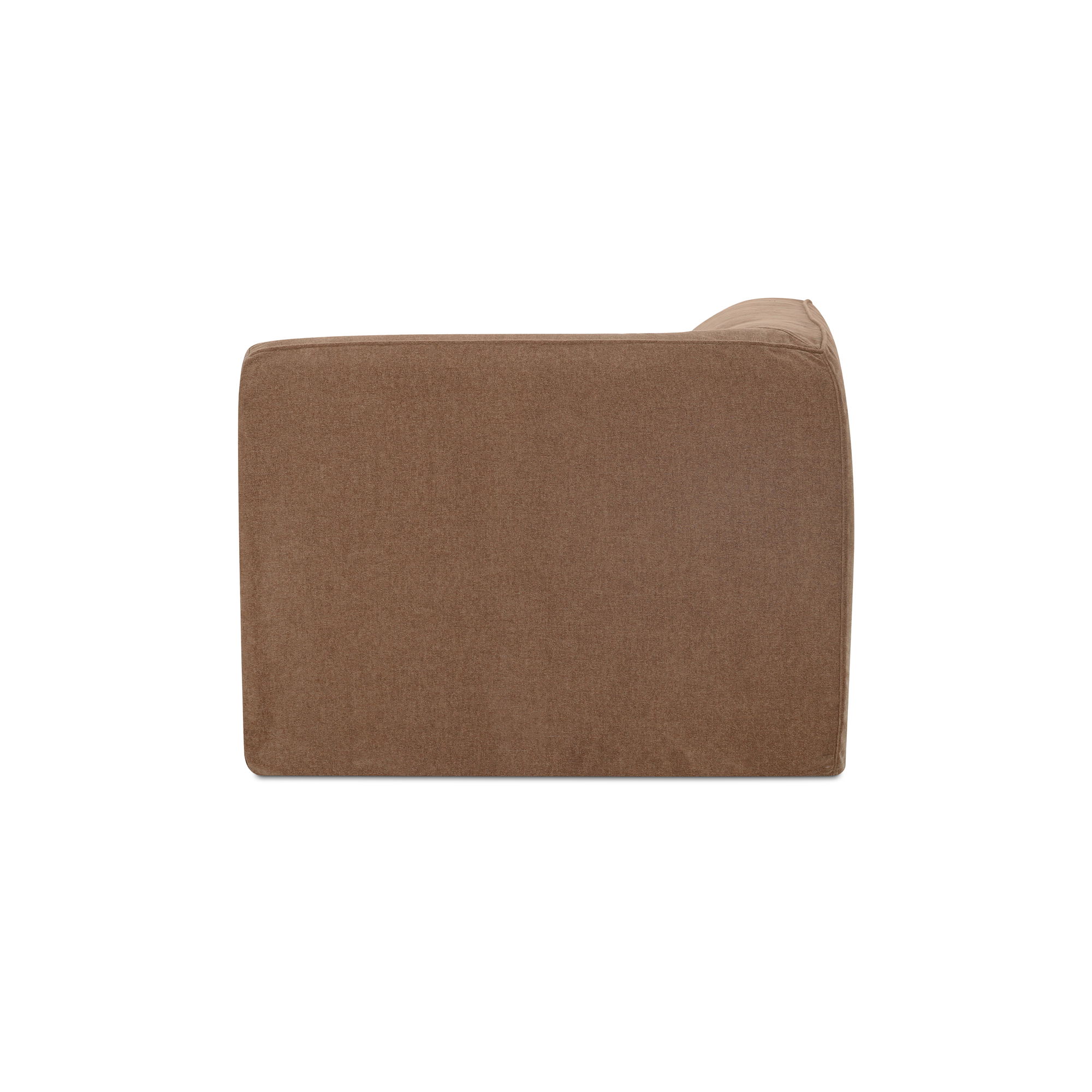 Isla Corner Chair Mocha, Sectional Sofa by Moe's Home, 41.7" width x 29.9" height x 41.7" depth View 2