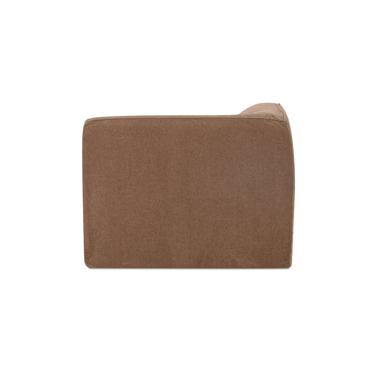 Isla Corner Chair Mocha, Sectional Sofa by Moe's Home, 41.7" width x 29.9" height x 41.7" depth View 2