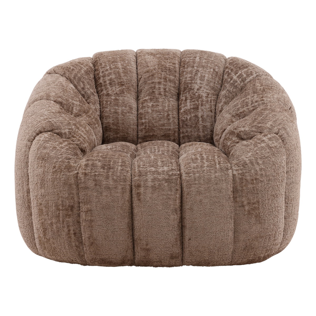 Rume Swivel Chair Brown, Accent Chair by Dovetail, 42.13" width x 30.71" height x 38.98" depth View 2