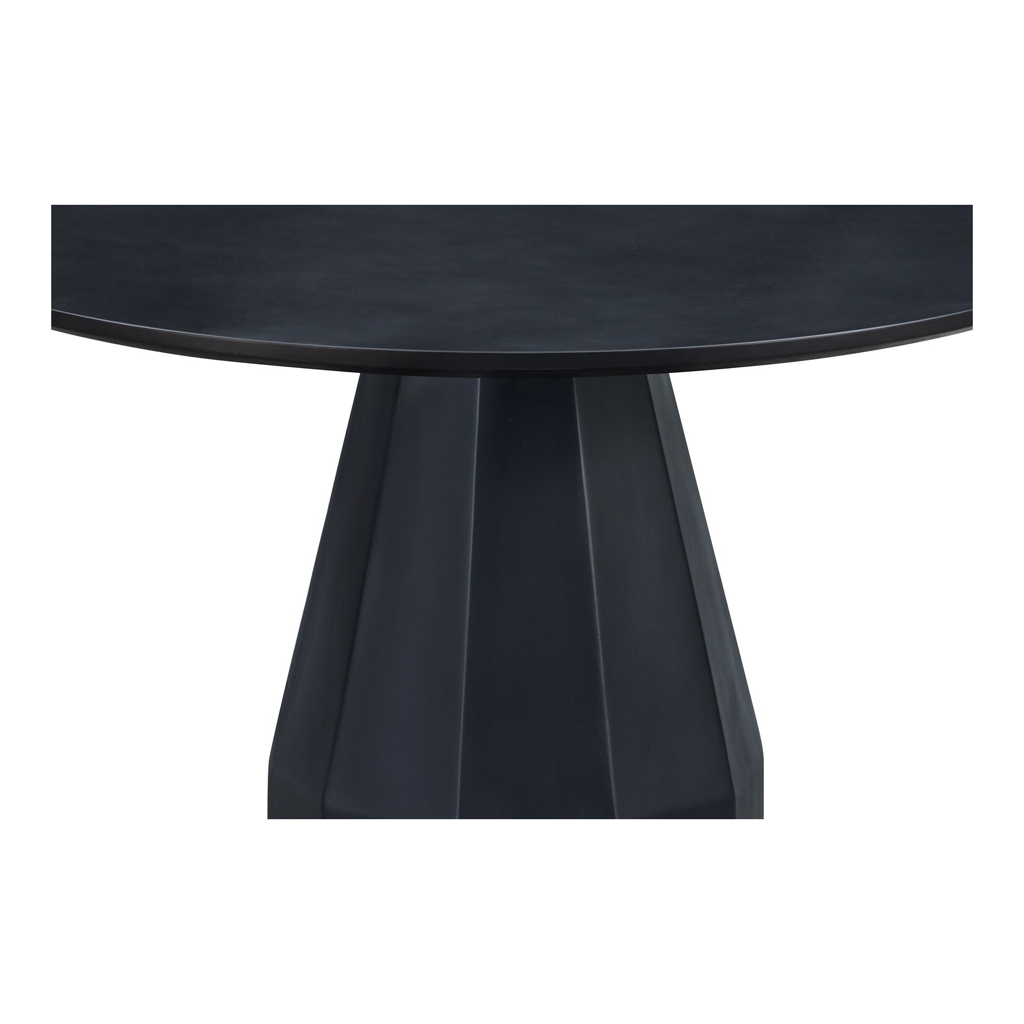 Templo Outdoor Dining Table Black, Outdoor Table by Moe's Home, 3'11.2" width x 2'5.9" height x 3'11.2" depth View 3