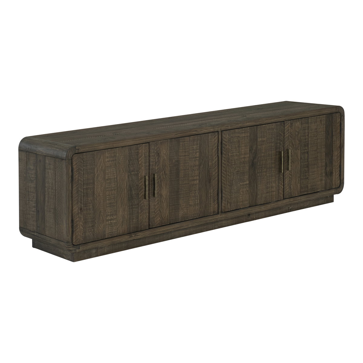 Monterey Media Cabinet Aged Brown, Media Console by Moe's Home, 78.7" width x 21.5" height x 15.75" depth View 2