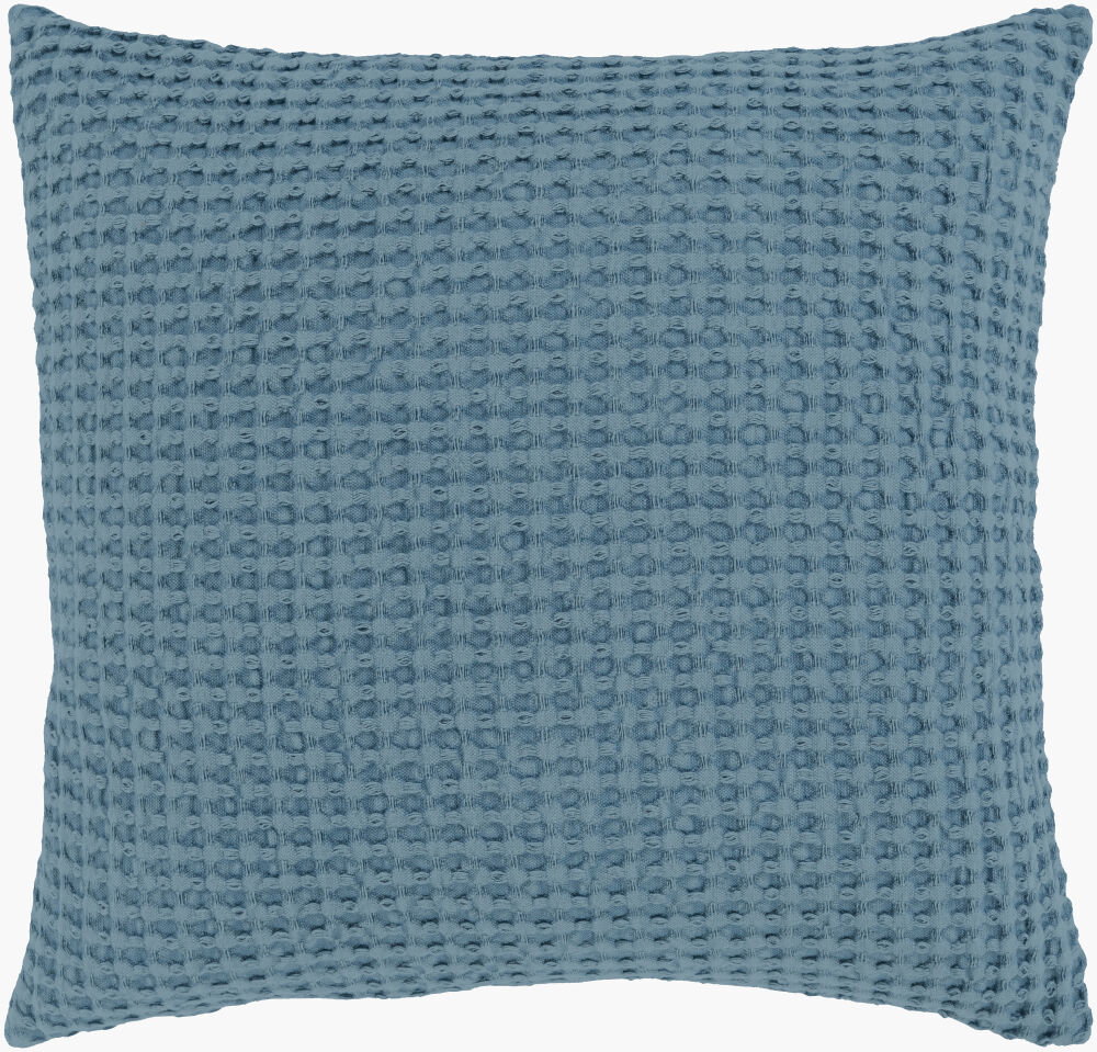 Waffle Accent Pillow, Decorative Pillow by Surya, 22" length x 22" width