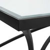 Alayna Black Metal & Glass Coffee Table thumbnail 8