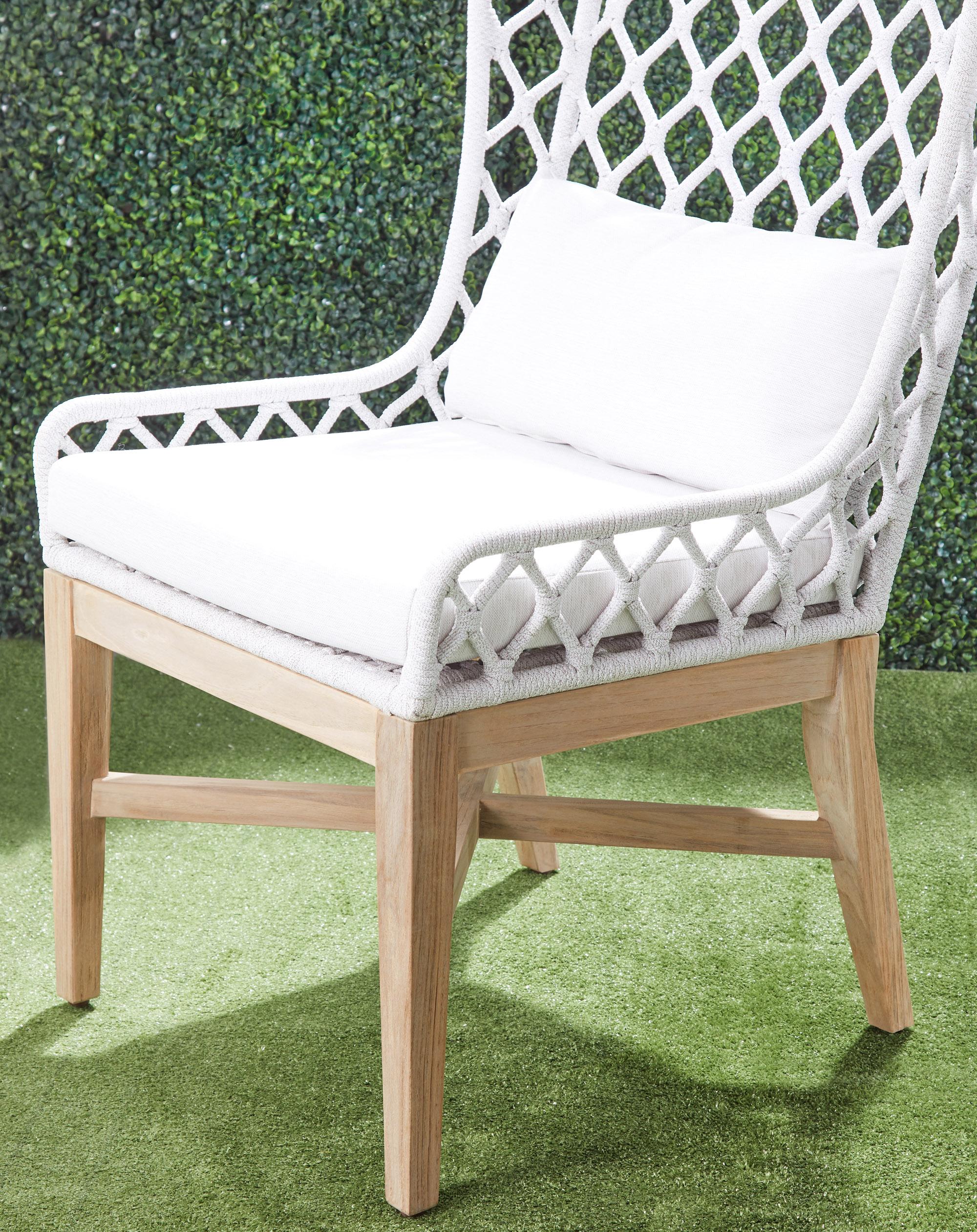 Lattis Outdoor Wing Chair, Dining Chair by Essentials for Living, 25.5" width x 41.25" height x 28.5" depth View 18
