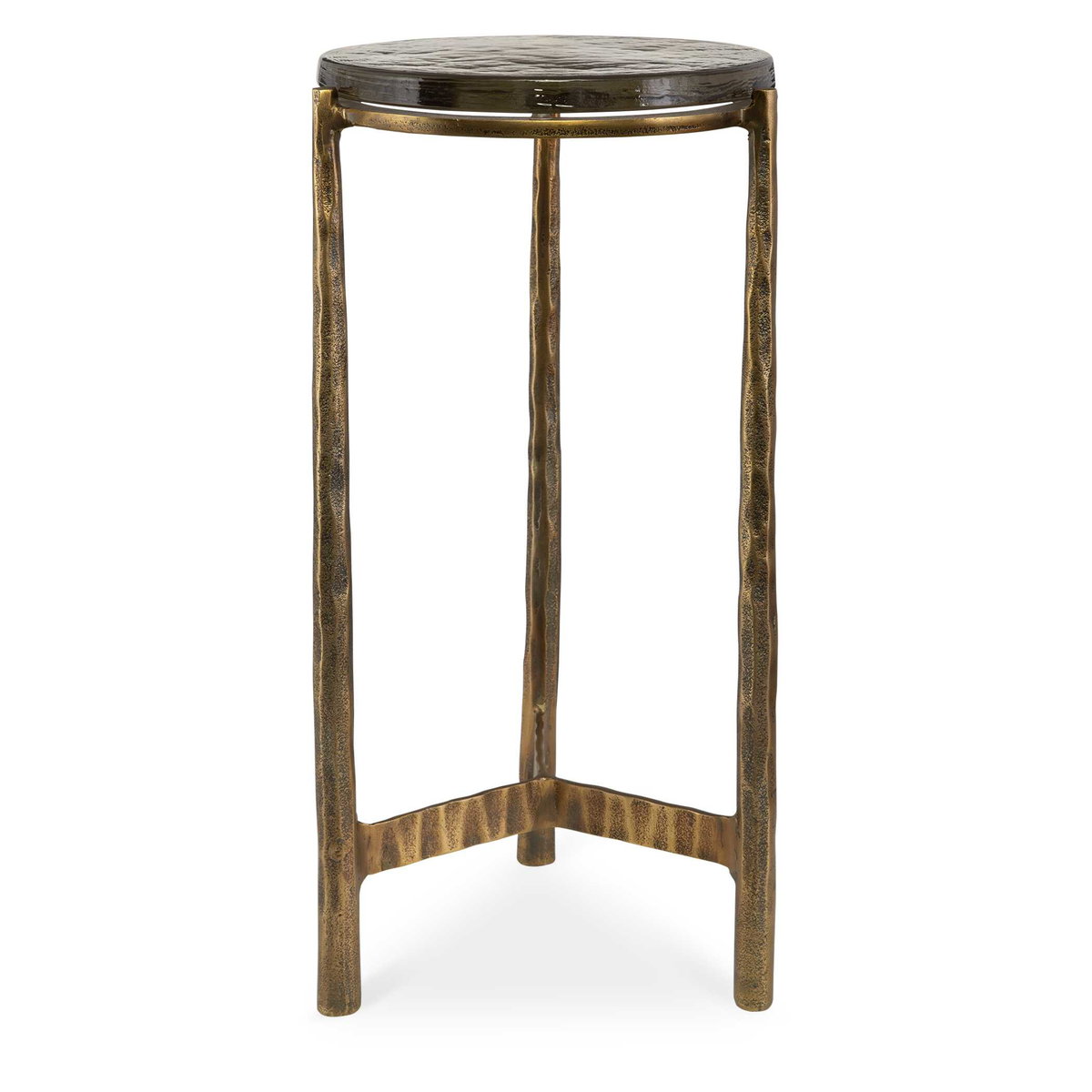 Eternity Brass Accent Table, Side & End Table by Uttermost, 11.5" width x 23" height x 11.5" depth View 1