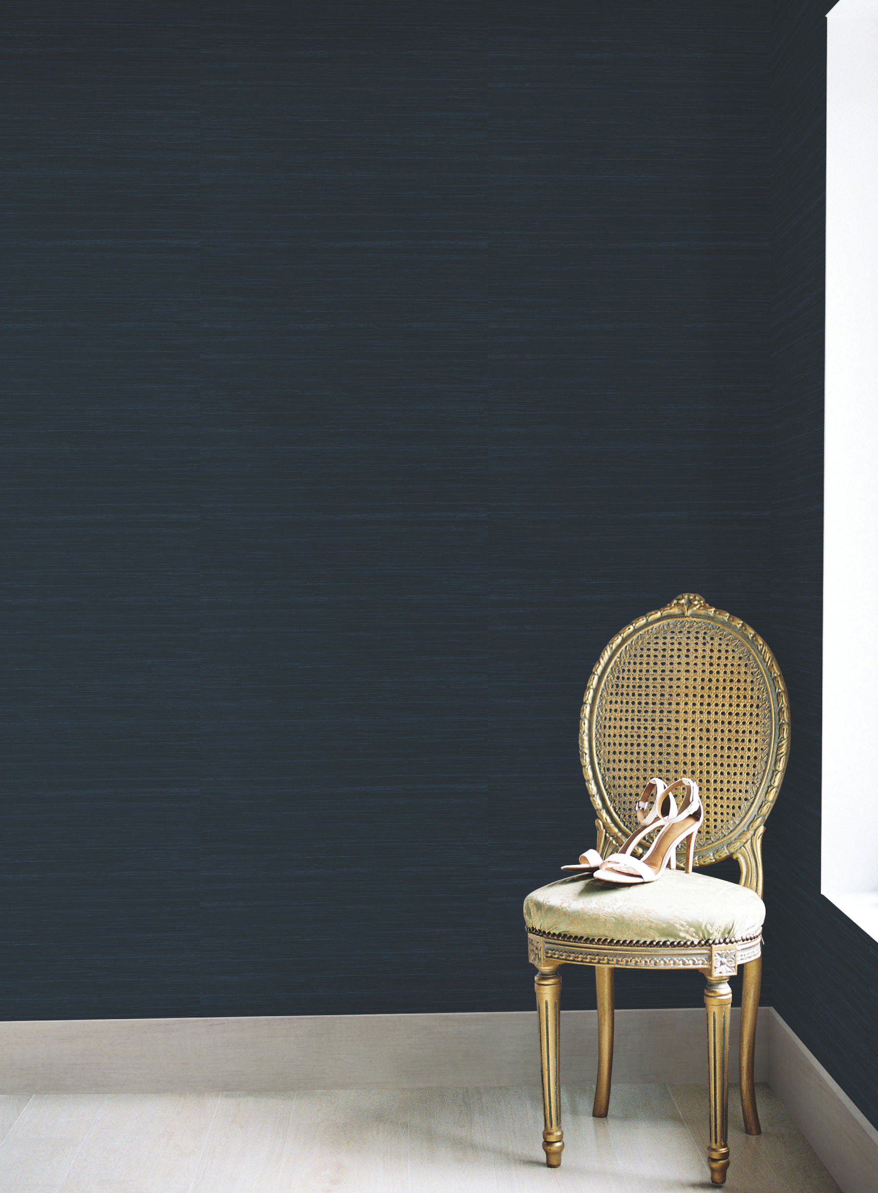 Ragtime Silk Blue Wallpaper large image 