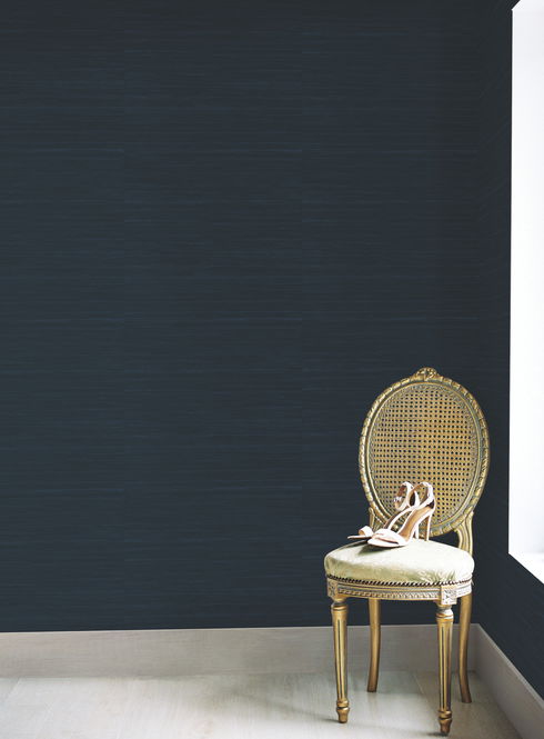 Ragtime Silk Blue Wallpaper