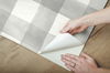 Checkmate Watercolor Plaid Grey Peel & Stick Wallpaper thumbnail 5