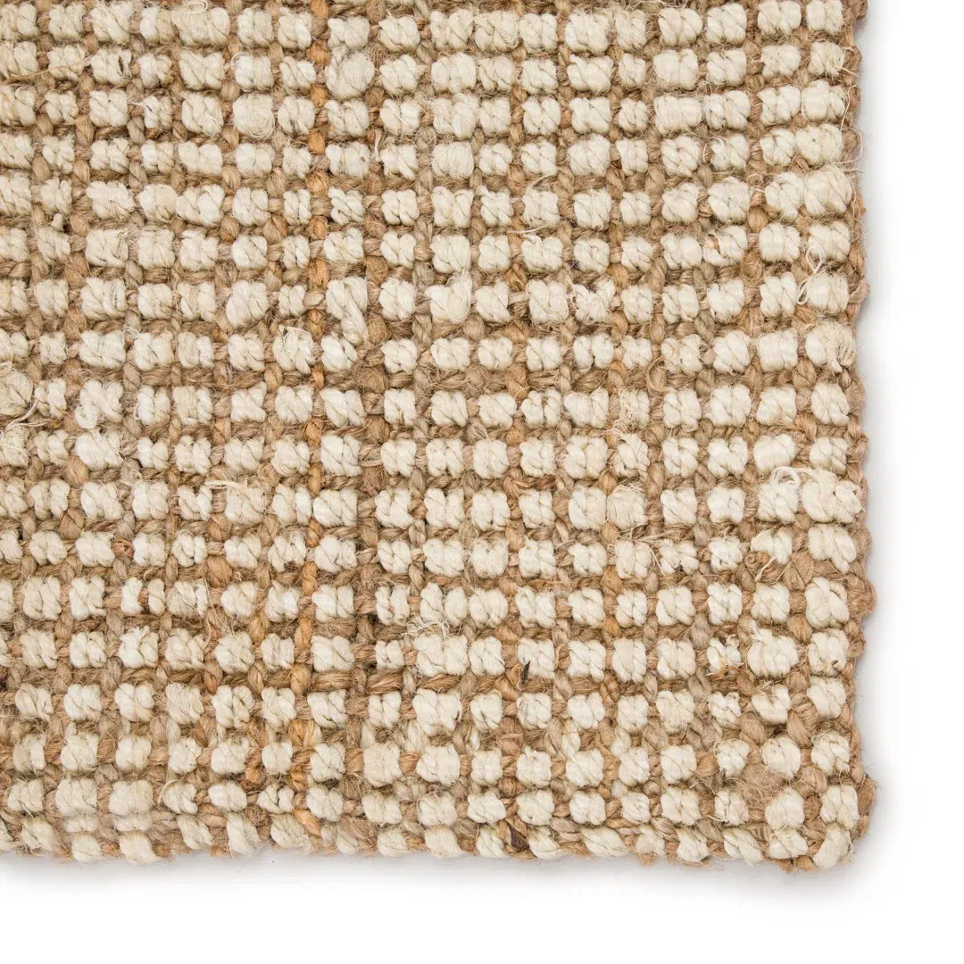 Naturals Lucia Ivory & White Area Rug large image 
