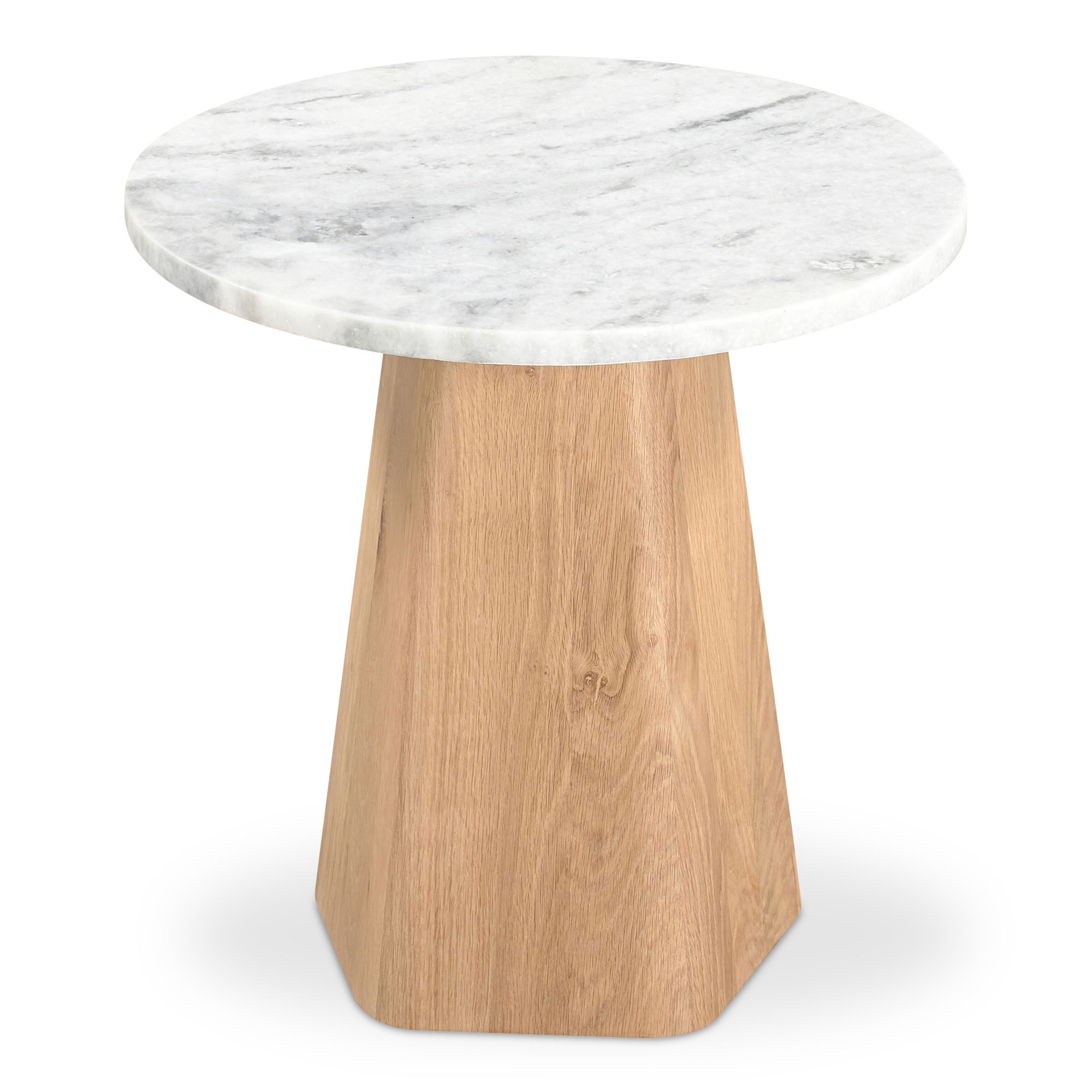 Evelyn Accent Table Ashen Grey Matrix Marble, Side & End Table by Moe's Home, 20" width x 20" height x 20" depth View 3