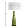 Mendell Moss Green Table Lamp, by Uttermost, 1'8" width x 3'3.5" height x 1'8" depth thumbnail 3