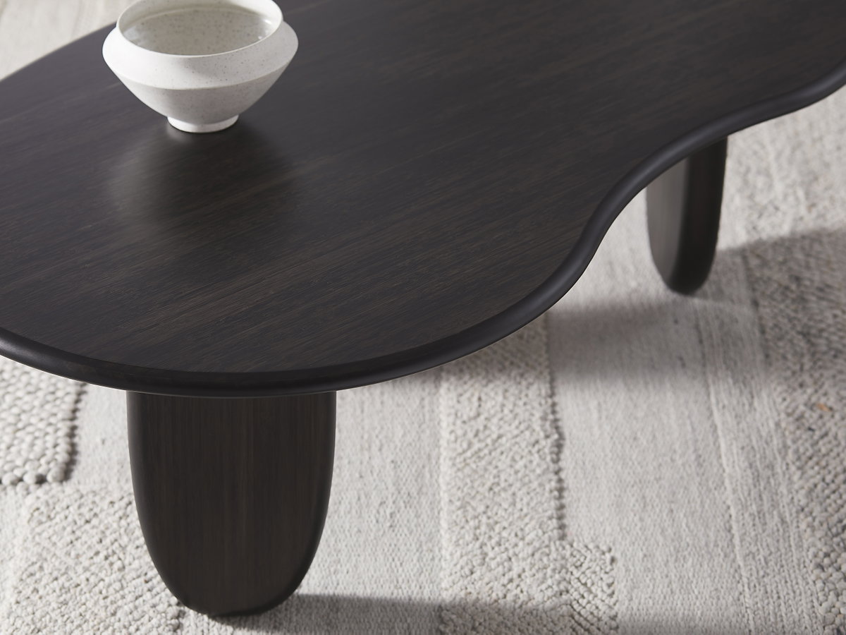 Zephyr Coffee Table, Caviar, Living Room by Greenington, 40" length x 30" width x 15" height View 3