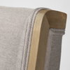 Tenton Open Back Dining Side Chair | Grey Fabric with Brown Wooden, Dining Chair by Mercana, 23.5" length x 19" width x 36.75" height thumbnail 11
