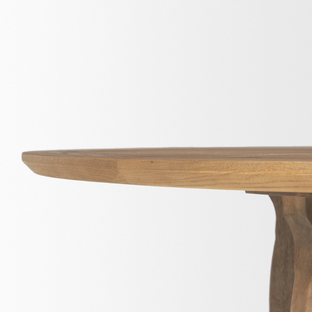 Sonomi 59' Round Dining Table | Med Brown Wood | Seats 6, by Mercana, 59" length x 59" width x 30" height View 7