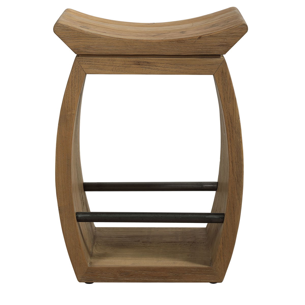 Connor Modern Wood Counter Stool, Counter & Bar Stool by Uttermost, 18" width x 25" height x 14" depth View 1