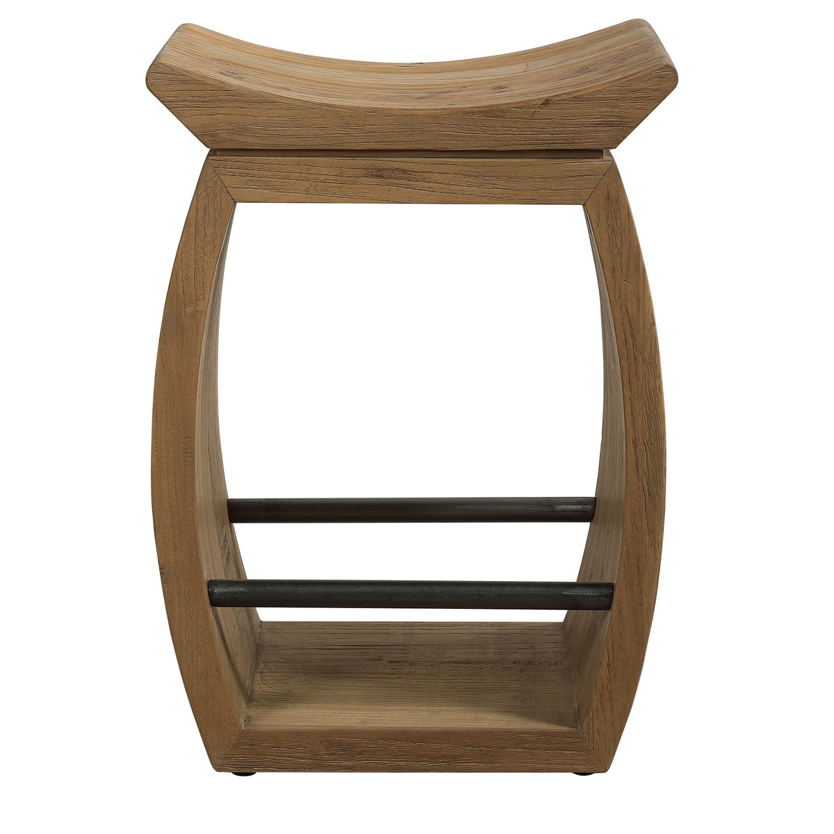 Connor Modern Wood Counter Stool, Counter & Bar Stool by Uttermost, 18" width x 25" height x 14" depth View 1