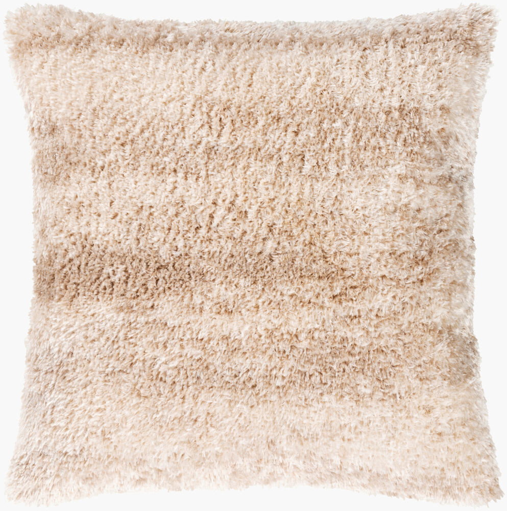 Flokati Floor Pillow Down, Decorative Pillow by Surya, 27" length x 27" width