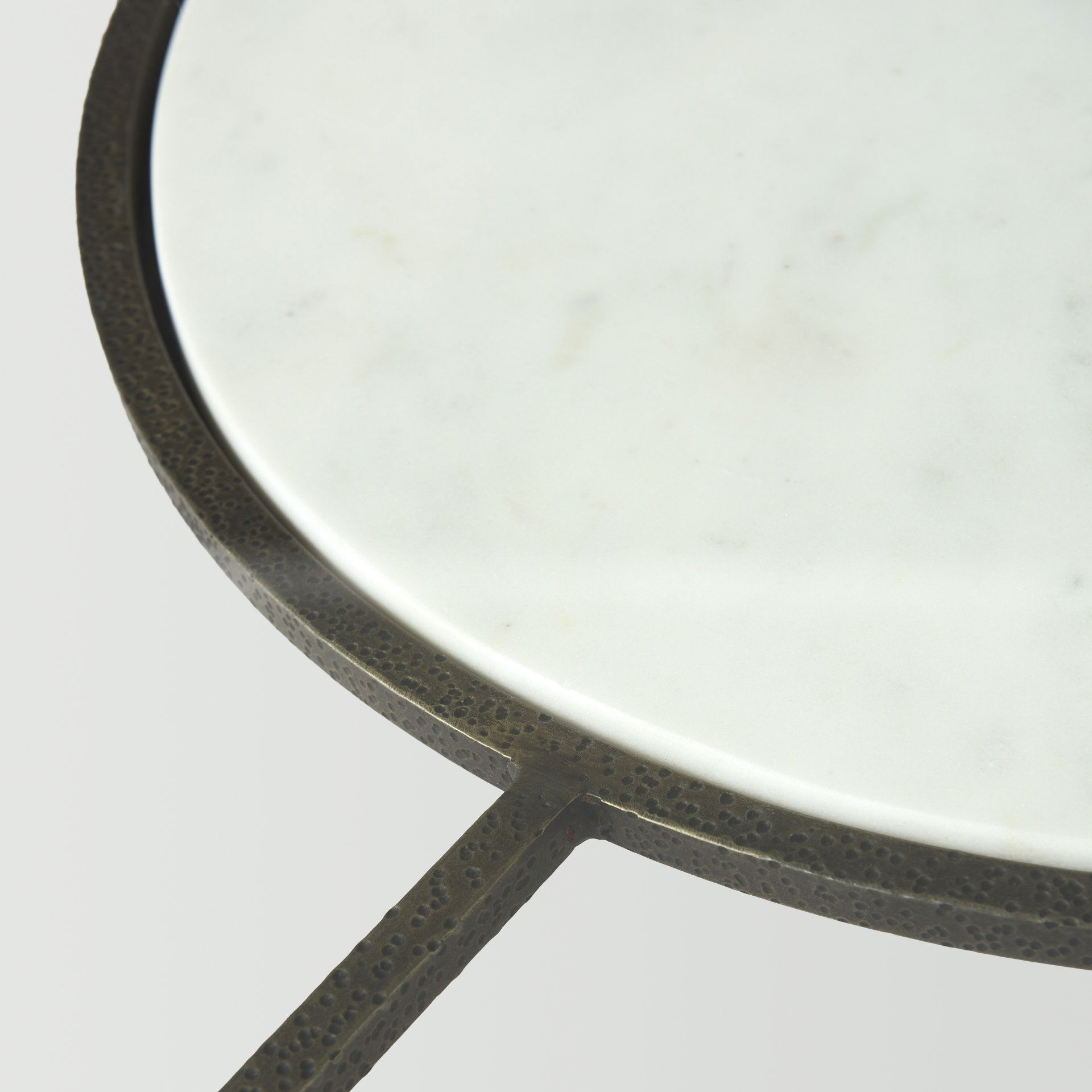 Felicity  Marble Top with Iron Frame Coffee Table large image 
