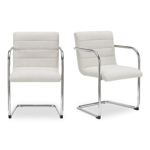 Pedro Dining Chair Beige Set Of Two