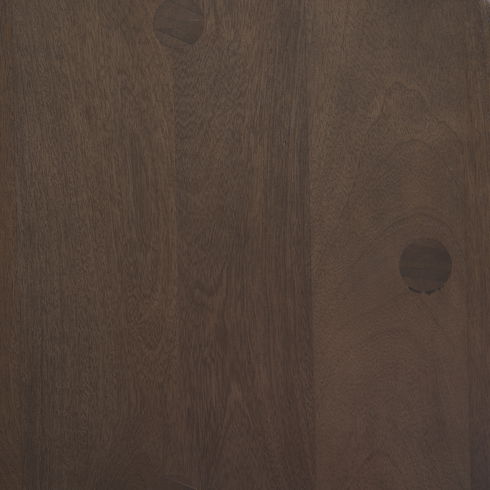 Weldon Dark Brown Wood with Matte Black Metal Counter Stool