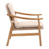 Wembley Outdoor Occasional Chair Beige, Accent Chair by Dovetail, 28" width x 31.5" height x 29.25" depth thumbnail 3