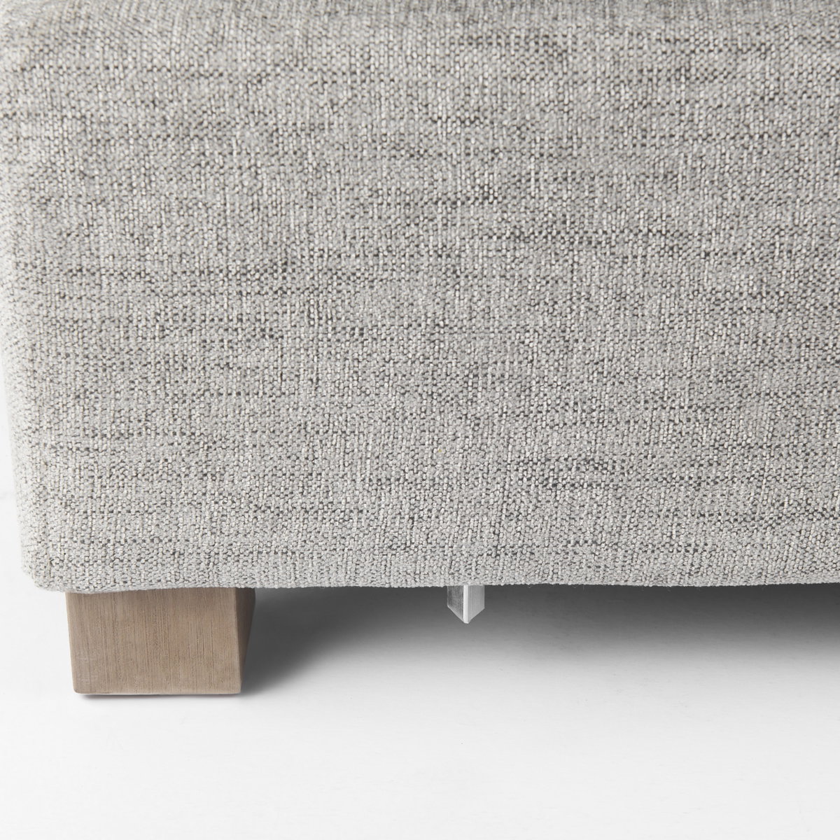Valence  Medium Gray 2/3 Ottoman Sectional Piece, Sectional Sofa by Mercana, 38.58" length x 25.98" width x 17.72" height View 11