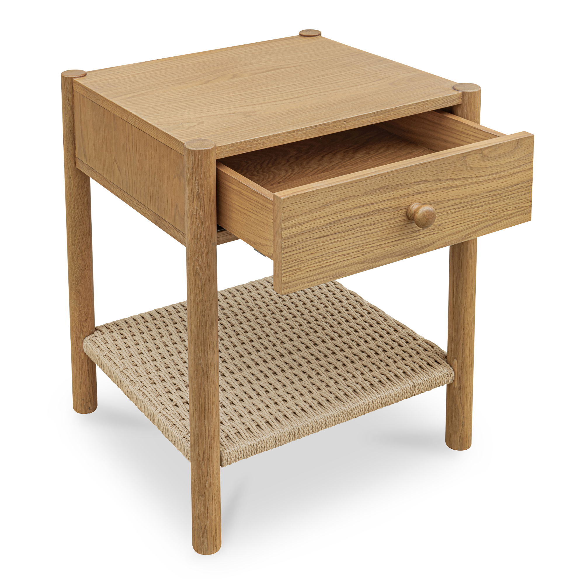 Millie Nightstand Natural, by Moe's Home, 19.69" width x 23.62" height x 17.72" depth View 2