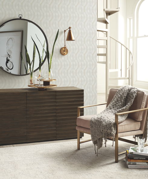Nexus Beige Metallic Wallpaper