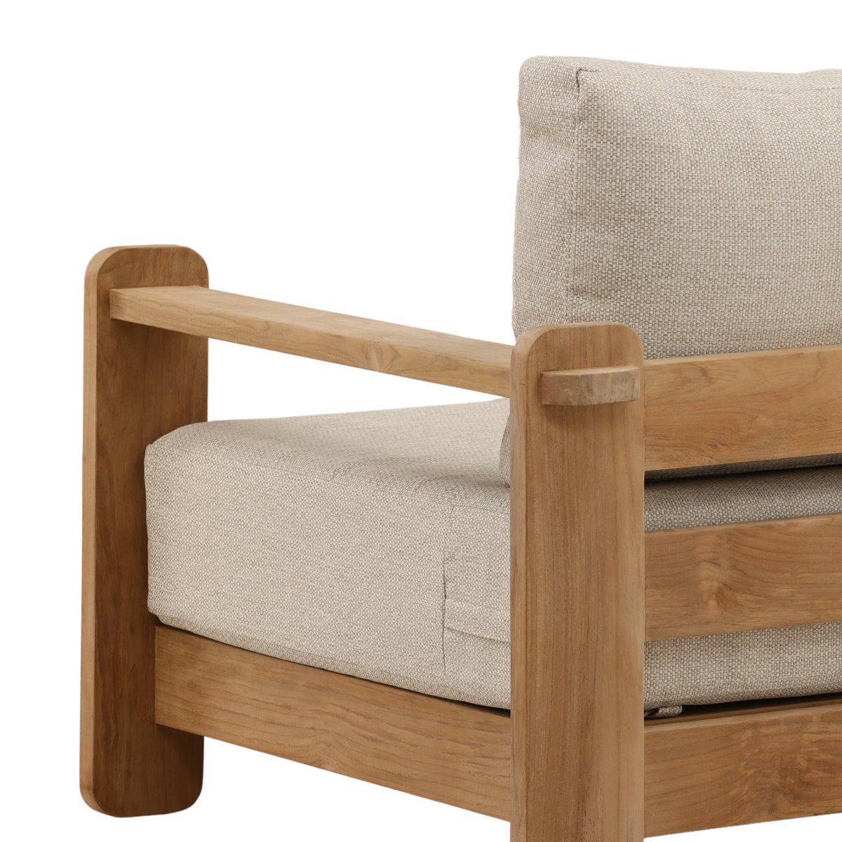 Julie Outdoor Sofa Chair Taupe, Accent Chair by Dovetail, 41.6" width x 30" height x 35.43" depth View 6
