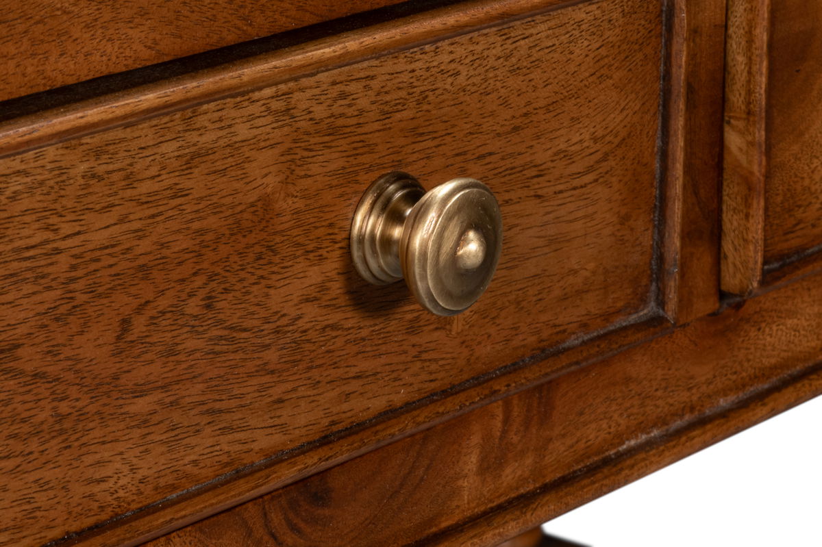 Capital Serving Cart  Fruitwood Finish, by Sarreid, 1'7" length x 4'4" width x 3'3" height View 12
