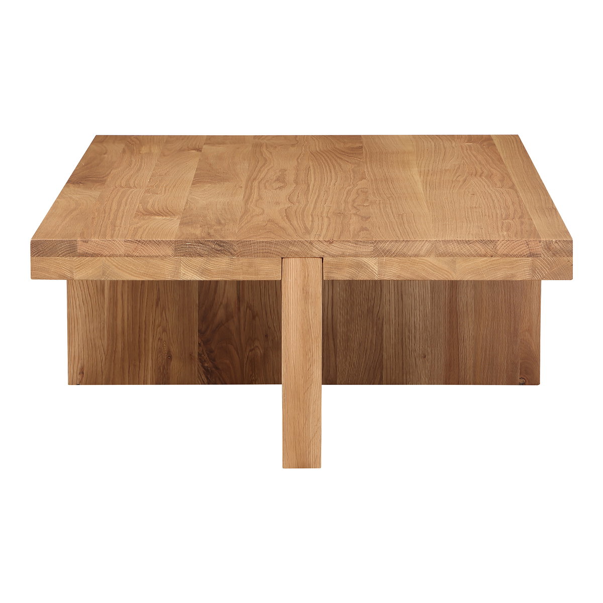 Folke Rectangular Coffee Table Natural, by Moe's Home, 50" width x 13.5" height x 31" depth View 3
