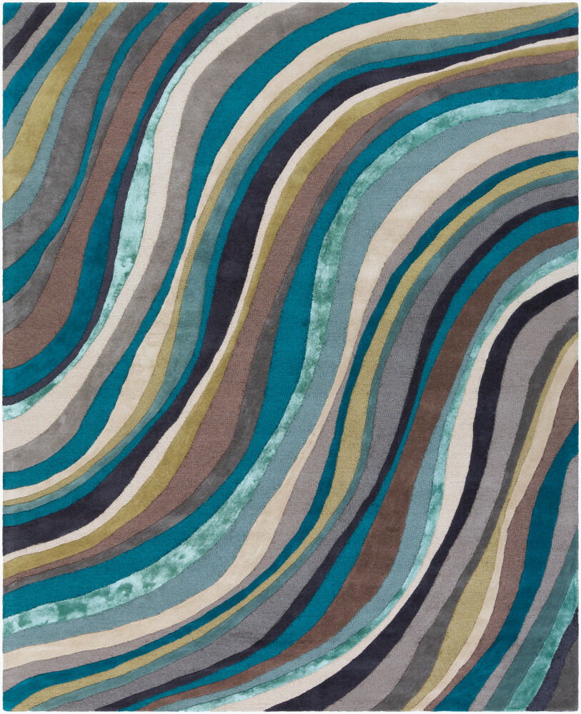 Lounge Handmade Rug, by Surya, 6' length x 4' width