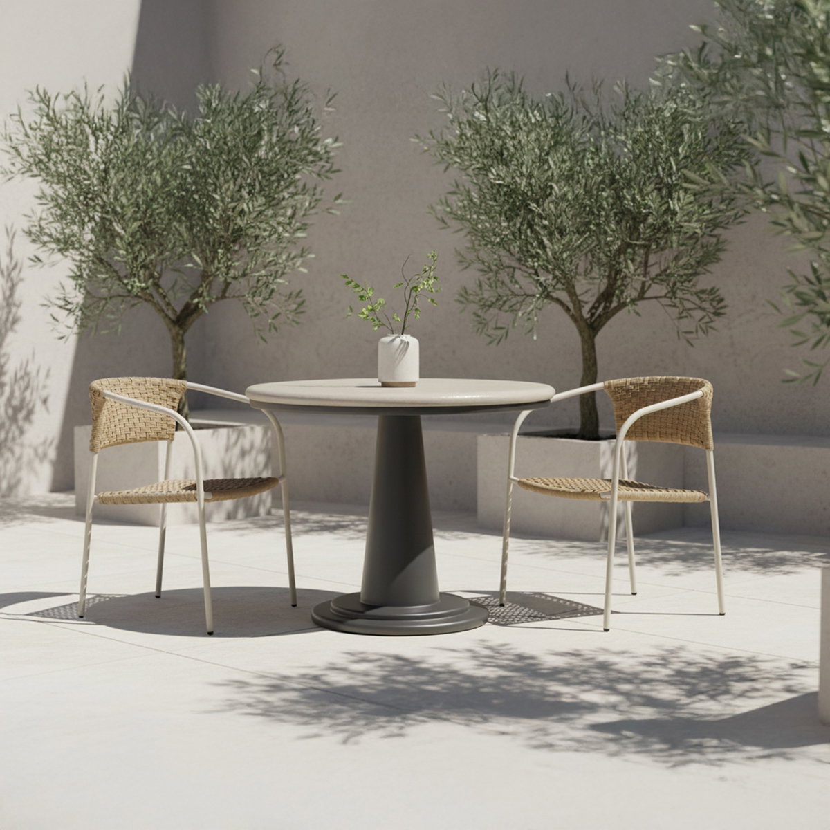 Zola Outdoor Dining Chair Natural-set Of Two, by Moe's Home, 23.62" width x 30.75" height x 22.84" depth View 8