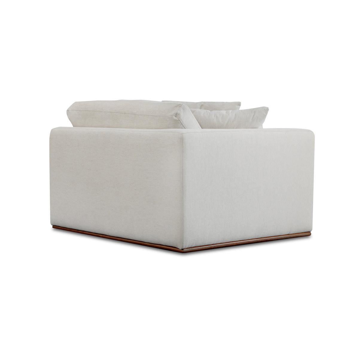 Rue Left Arm Facing Chair Off White, Sectional Sofa by Moe's Home, 47.6" width x 23.6" height x 41" depth View 2