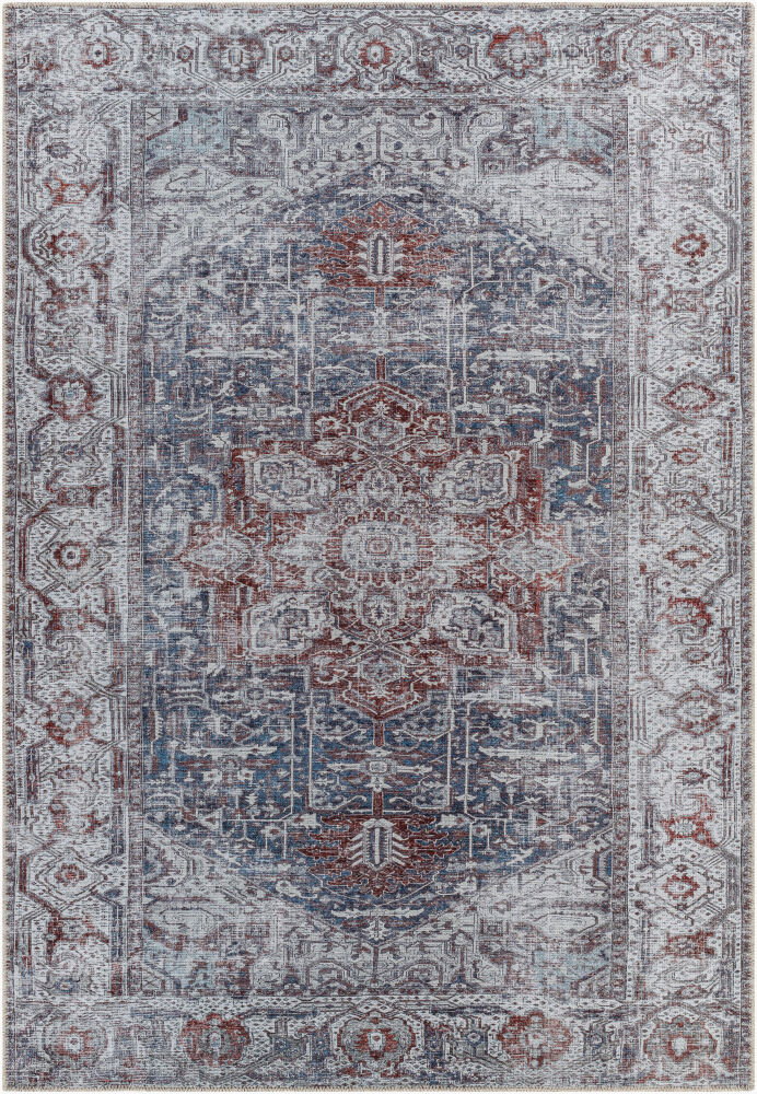 Amelie Machine Woven Rug, by Surya, 1'3.75" length x 1'3.75" width
