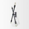 Xendi 4x25 Black Toned Metal Sputnik Wall Sconce, by Mercana, 4" length x 15" width x 25" height thumbnail 4