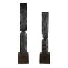 Cipher Black Wood Totems Set/2, Decorative by Uttermost, 5.12" width x 27.25" height x 4.5" depth thumbnail 5