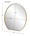 Cabell Small Brass Mirror thumbnail 2