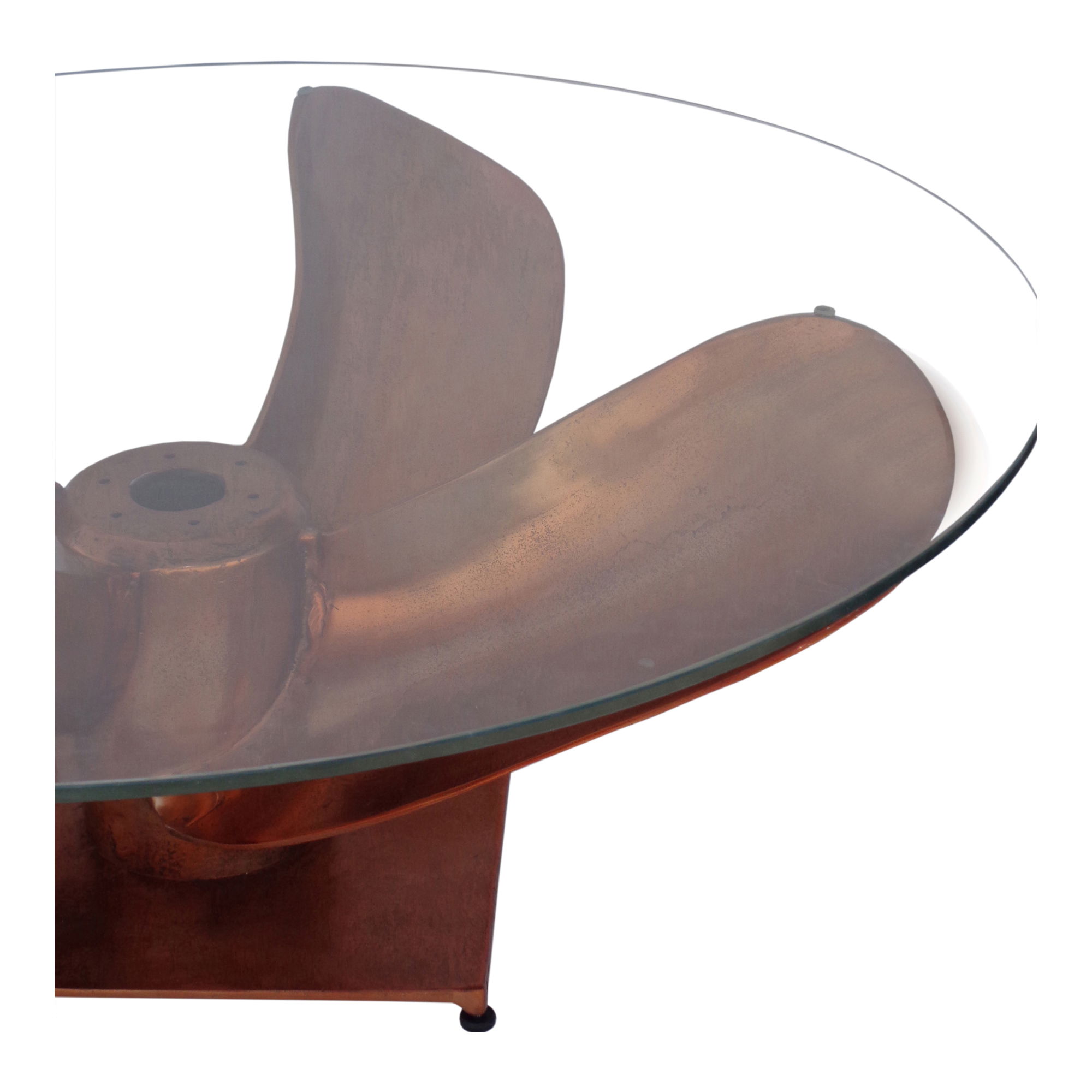 Archimedes Coffee Table Copper, by Moe's Home, 35.5" width x 14" height x 35.5" depth View 3