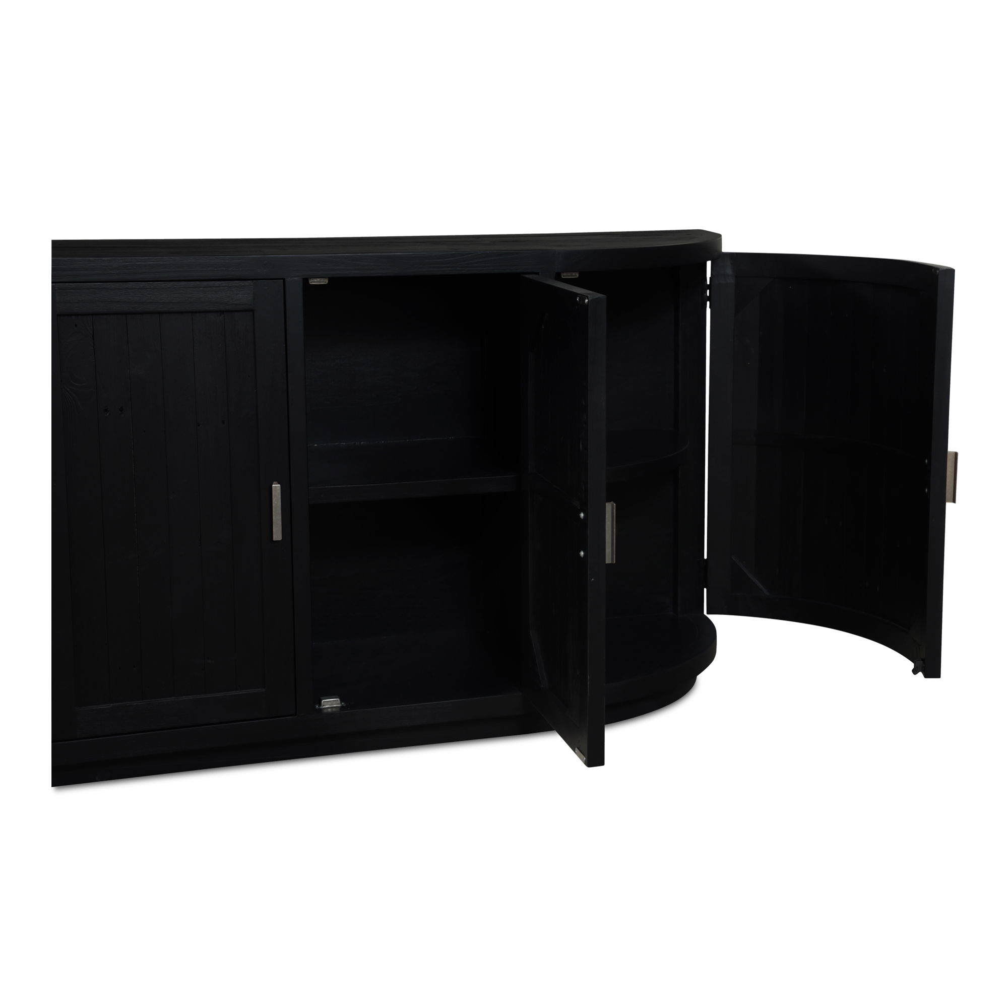 Nicola Sideboard Black, Cabinets & Sideboard by Moe's Home, 71" width x 35" height x 17.7" depth View 9