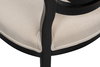 Goccia Side Chair, Nero, Banks Organza, Dining Chair by Sarreid, 21" length x 19" width x 41" height thumbnail 5