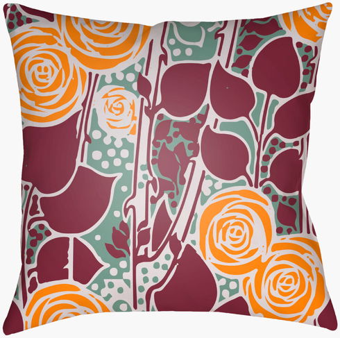 Chinoiserie Floral Accent Pillow
